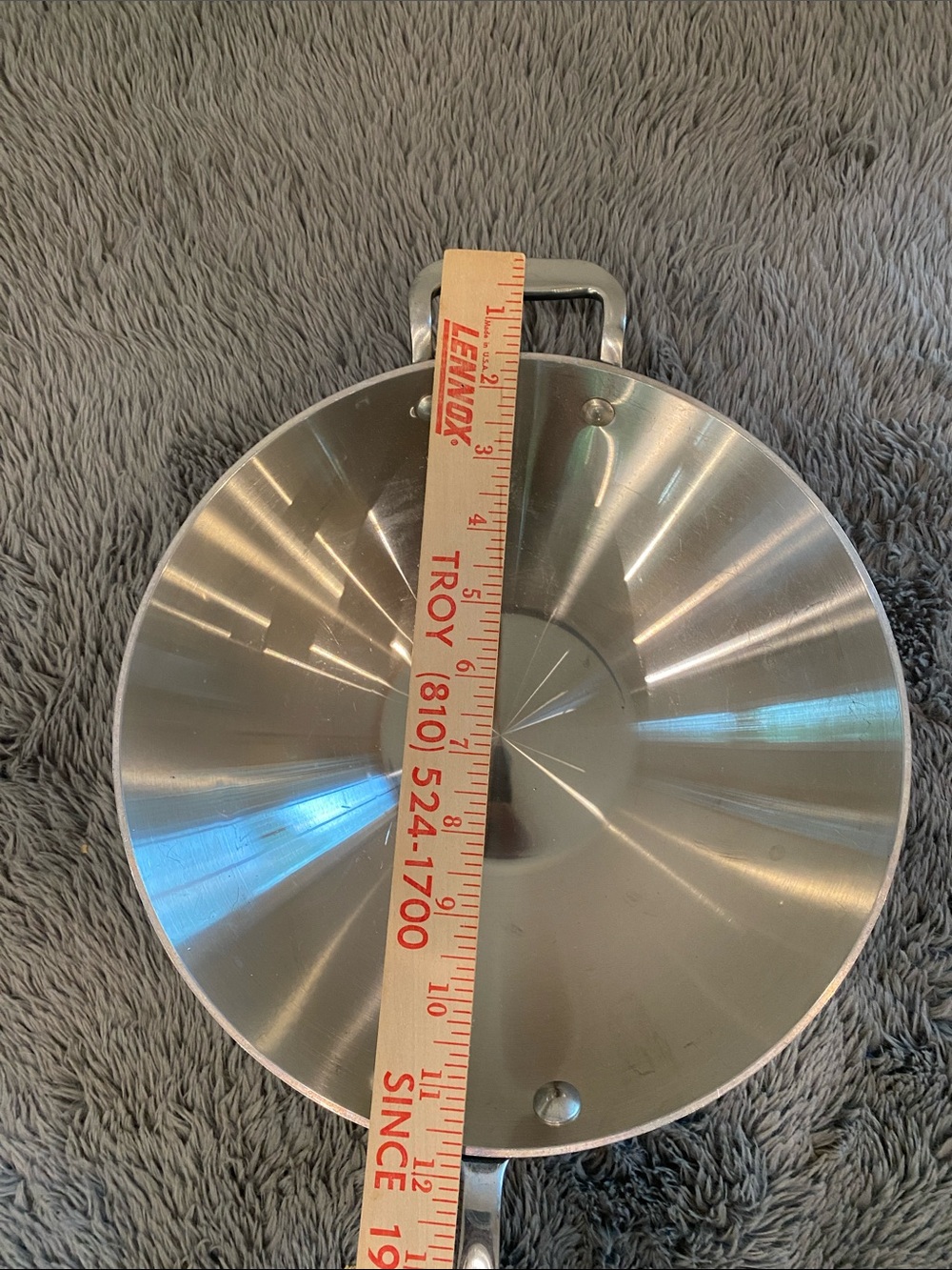 All Clad Stainless Steel small wok pan stir fry 10" cooking professional - Picture 8 of 11
